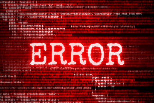 error message in red red binary code background system optimizers reimage